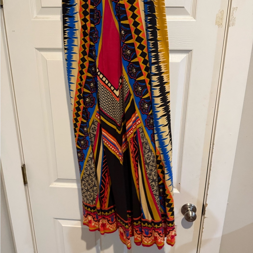 Colorful Geometric Maxi Skirt